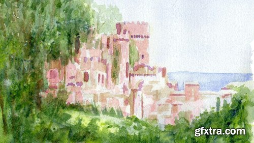 how to paint in watercolor my\