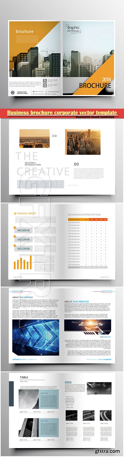 Business brochure corporate vector template, magazine flyer mockup # 57