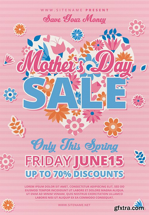 Mothers Day Sale Event Flyer Psd