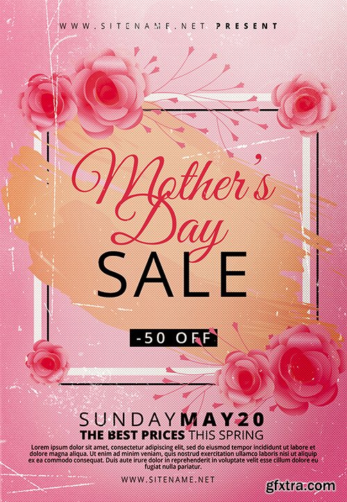Mothers Day Sale Flyer - Psd Template