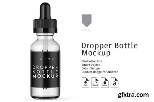 CreativeMarket - Dropper Bottle Mockup 4 3139758