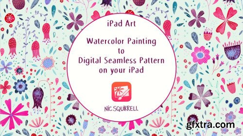 iPad Art: Watercolor Painting to Digital Seamless Pattern on your iPad