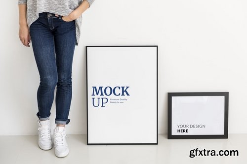 Mockup design space photo frame