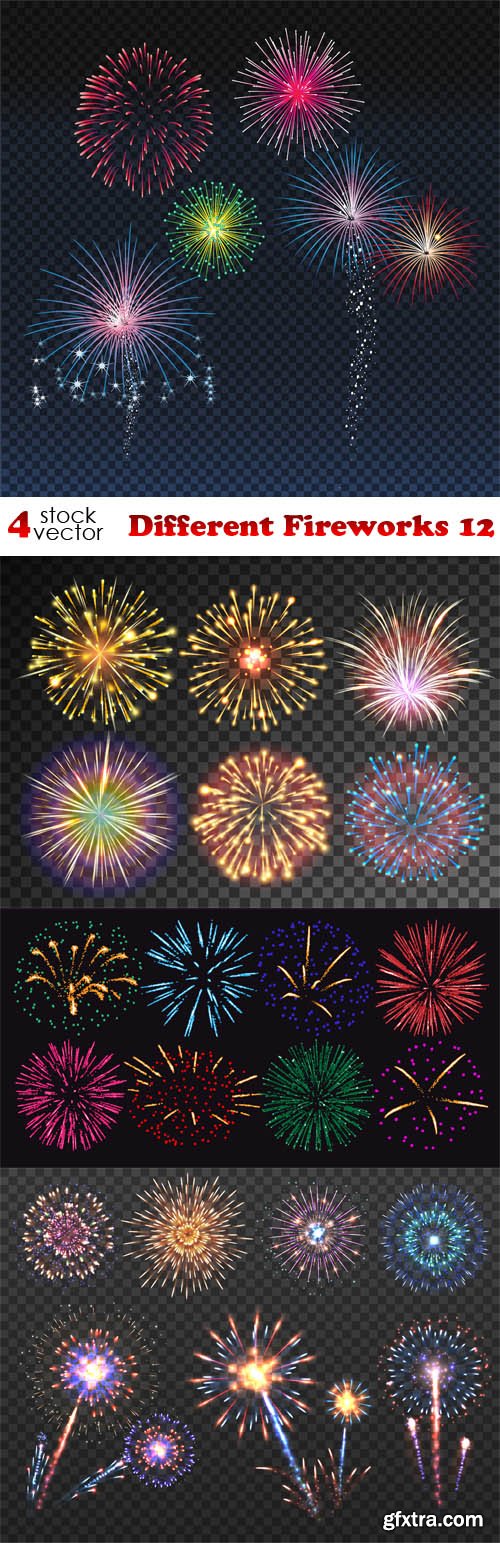 Vectors - Different Fireworks 12