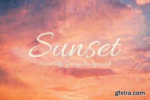 Sunset Sky Grunge Backgrounds