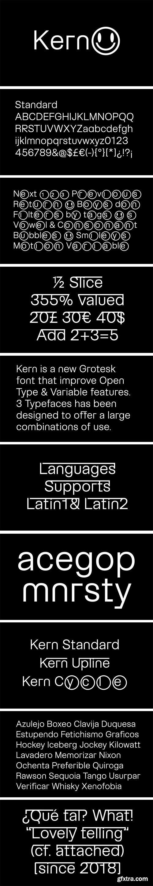 Kern Typefaces