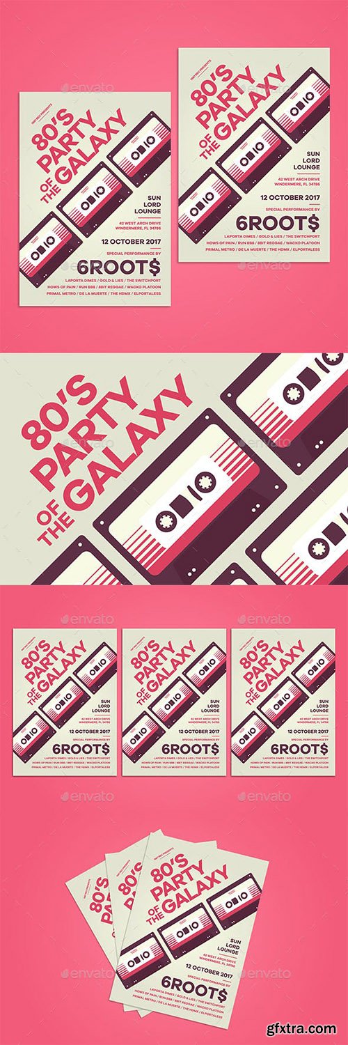80\'s Party Flyer 20401393