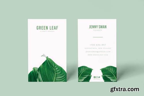 Greend Leaf Business Card
