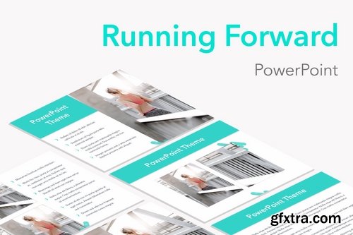 Running Forward PowerPoint Theme