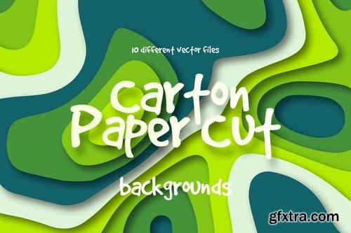 Colorful Cardboard Paper Cut Vector Backgrounds