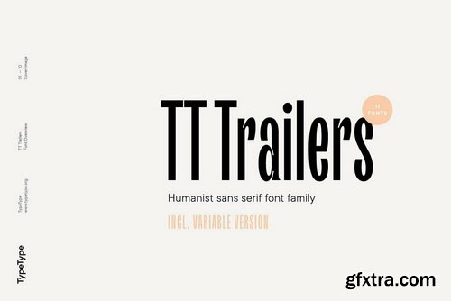 TT Trailers Font Family
