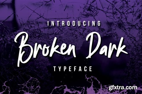 Broken Dark Typeface