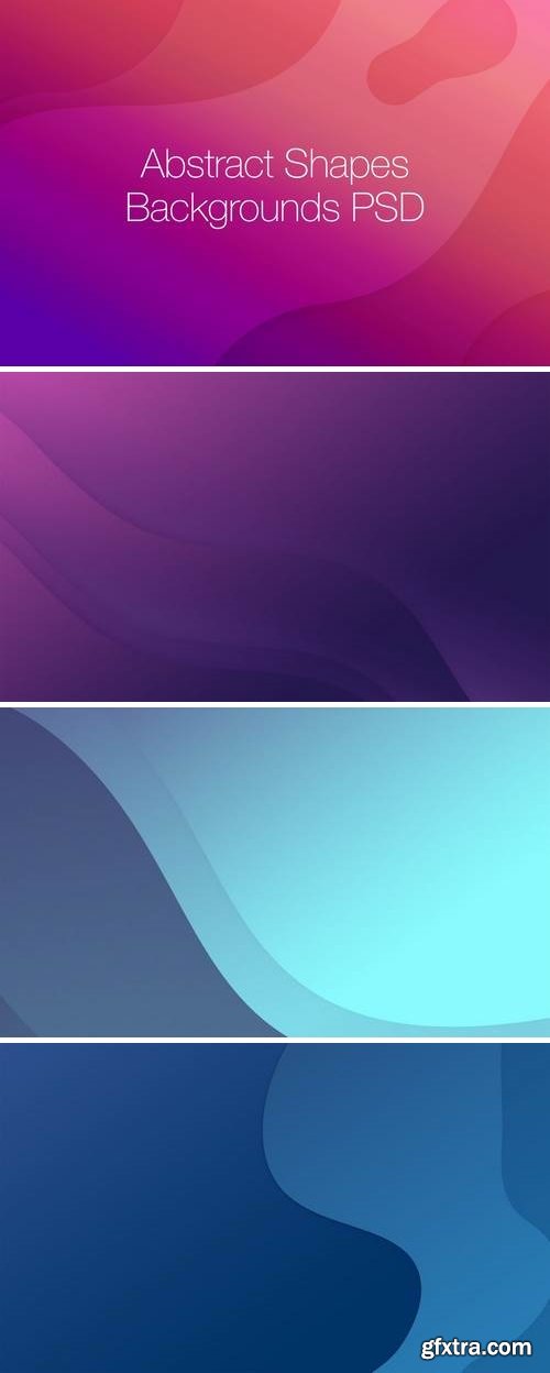 10 Abstract Shapes Gradient Backgrounds