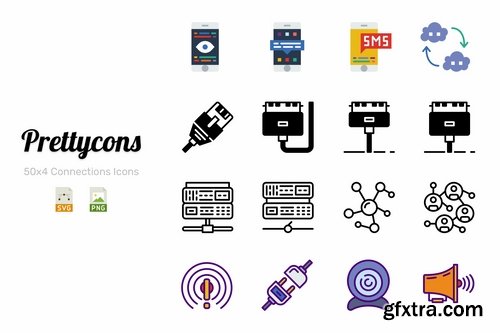 Prettycons - 200 Connections Icons Vol.1