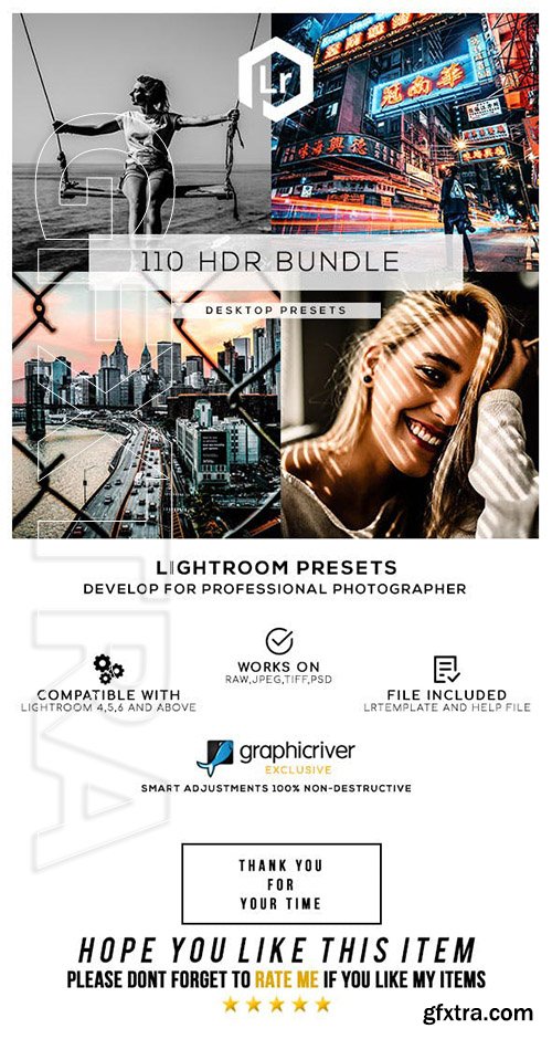 GraphicRiver - 110 HDR Bundle Lightroom Presets 23370239
