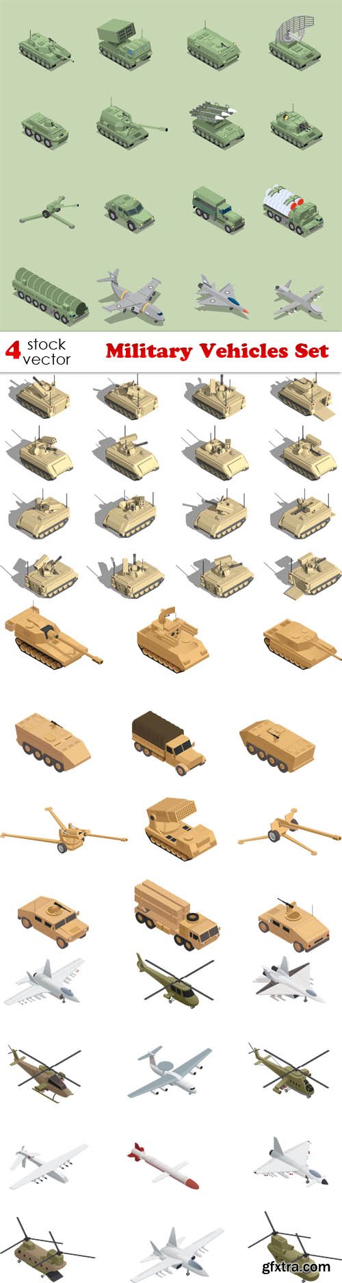 Vectors - Military Vehicles Set