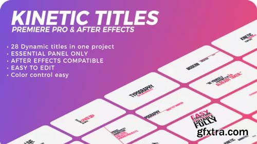 Videohive - Kinetic Titles - 21623334
