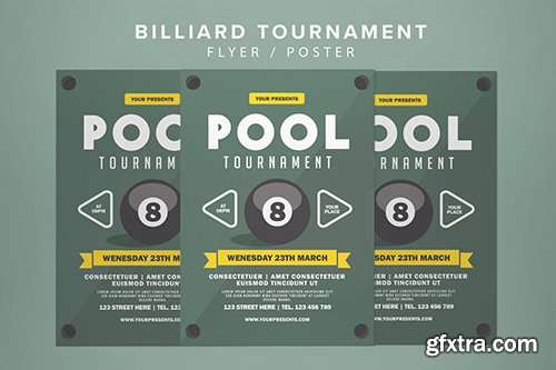 Billiard Tournament Flyer