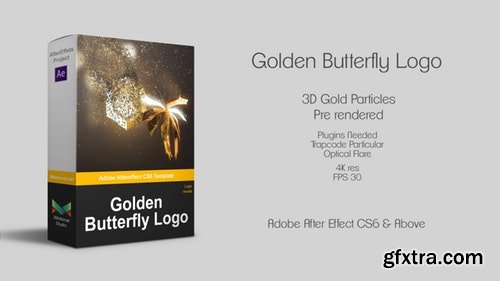 MotionArray Neo Golden Butterfly Logo 194708