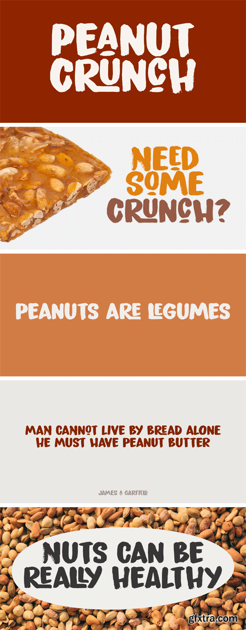 Peanut Crunch Font Family