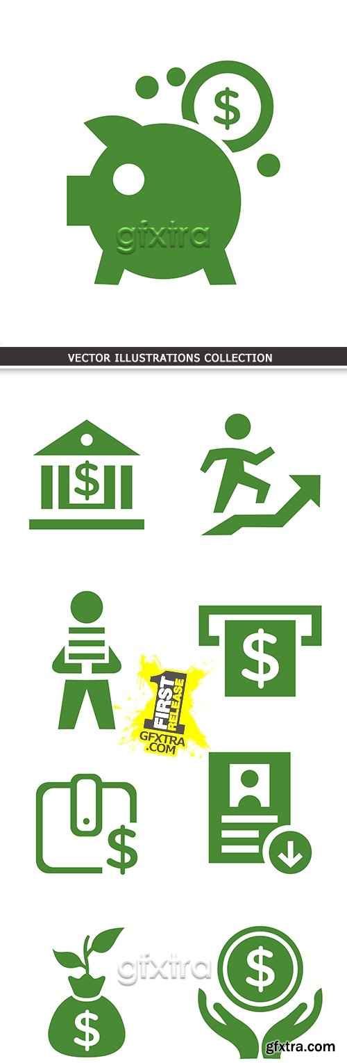 Finance business application money illustration symbols