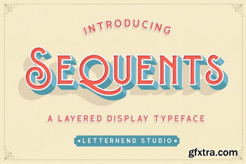 CM - Sequents - Layered Font (+ORNAMENT) - 3569437