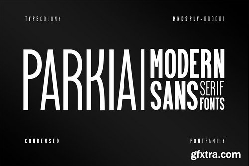 CM - Parkia - Condensed Typeface (SALE) 3555713