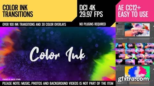 Videohive - Color Ink Transitions - 23449448