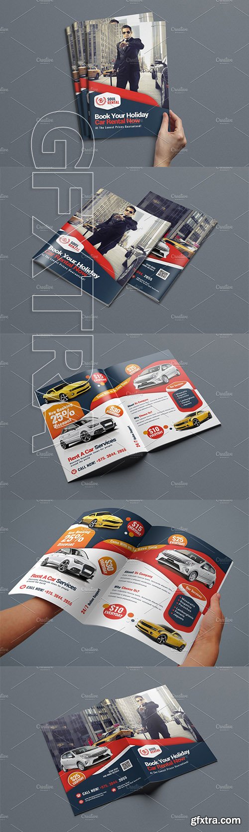 CreativeMarket - Rent A Car Bifold Brochure 3455064