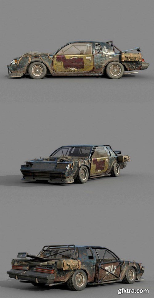 Zombie Car Drifter – 3D Model