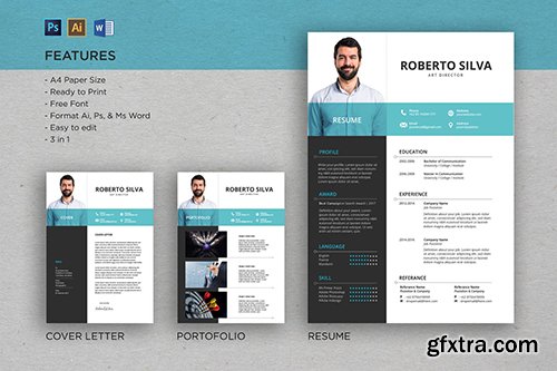 Professional CV And Resume Template Roberto