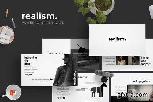 Realism - Powerpoint Keynote and Google Slides Templates