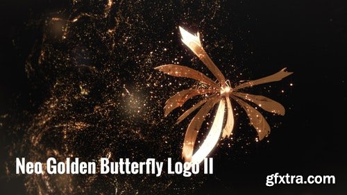 MotionArray Neo Golden Butterfly Logo II 196821