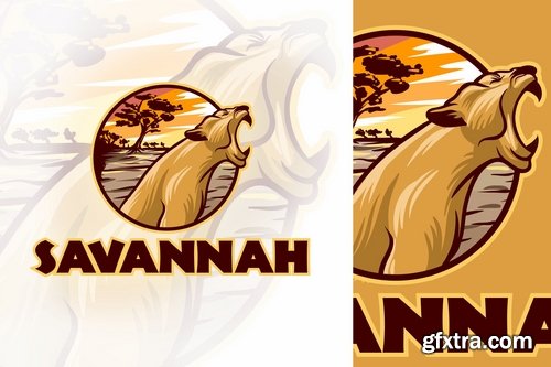 African Lioness Logo