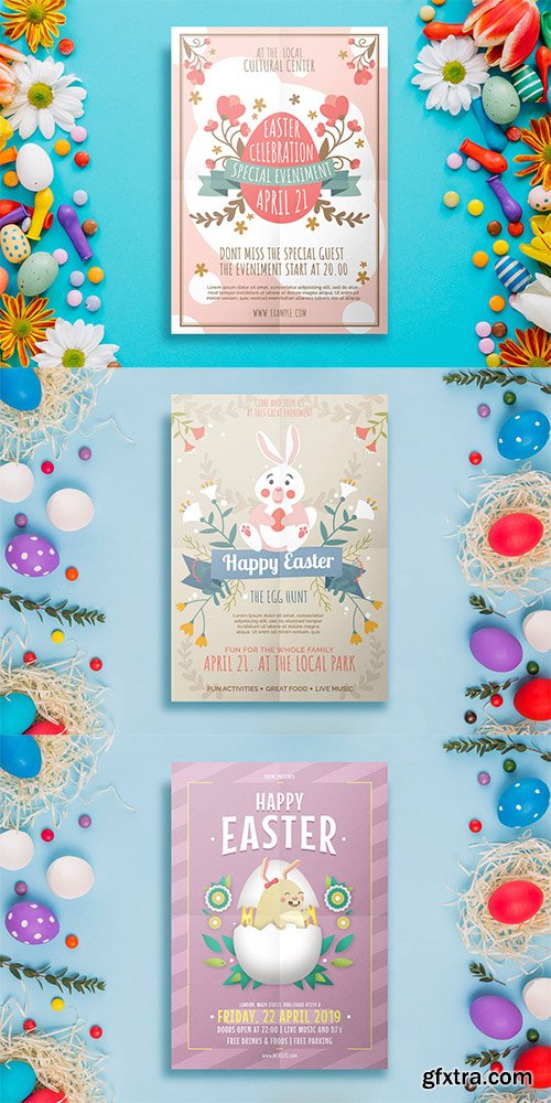 3 Easter Flyer Templates