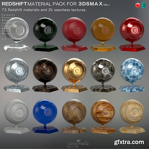 Cgtrader - REDSHIFT MATERIAL PACK FOR 3DSMAX VOL1 3D model
