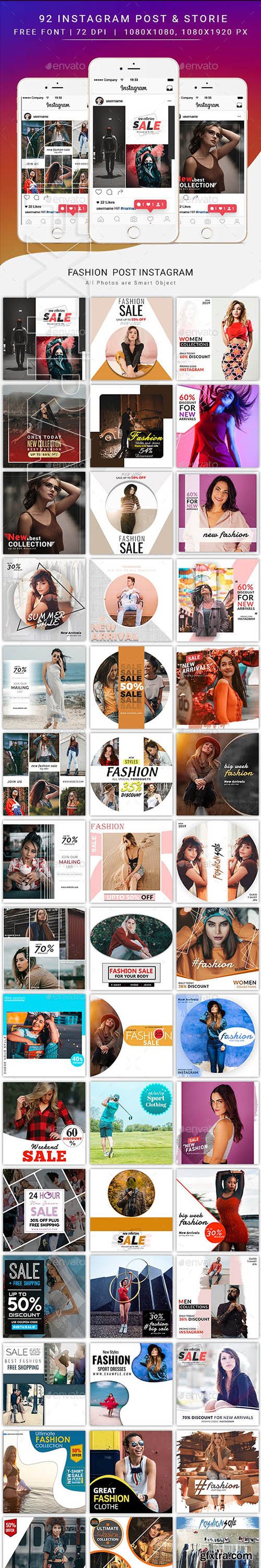 GraphicRiver - Fashion Instagram Post & Stories 23411179