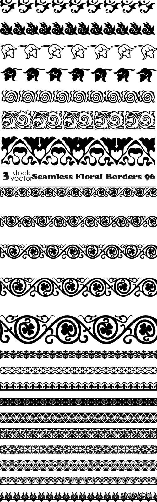 Vectors - Seamless Floral Borders 96