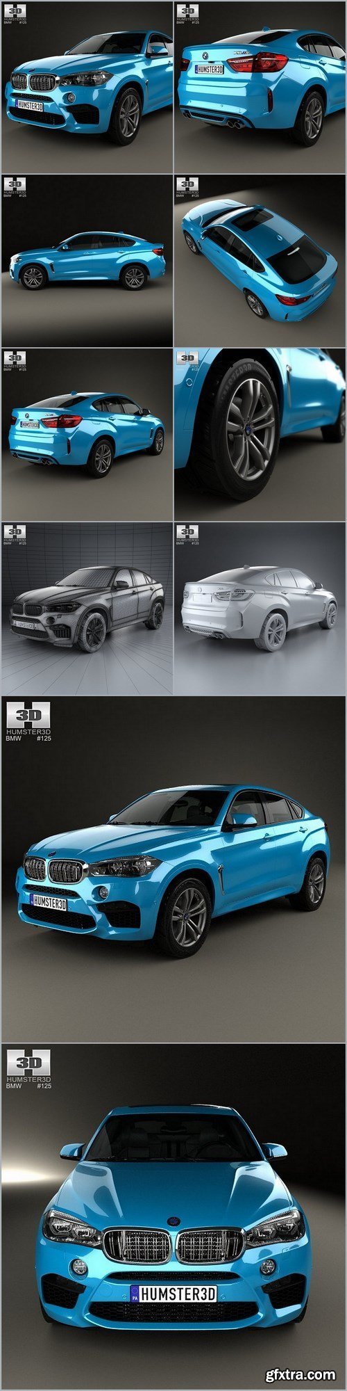 BMW X6 M 2014 3D