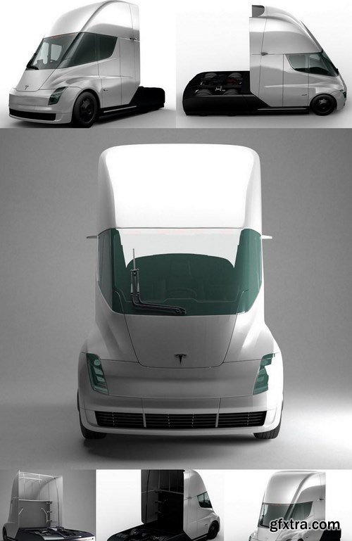 Tesla Semi Truck – 3D Model