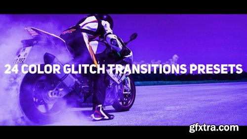 MotionArray Color Glitch Transitions Presets 199403