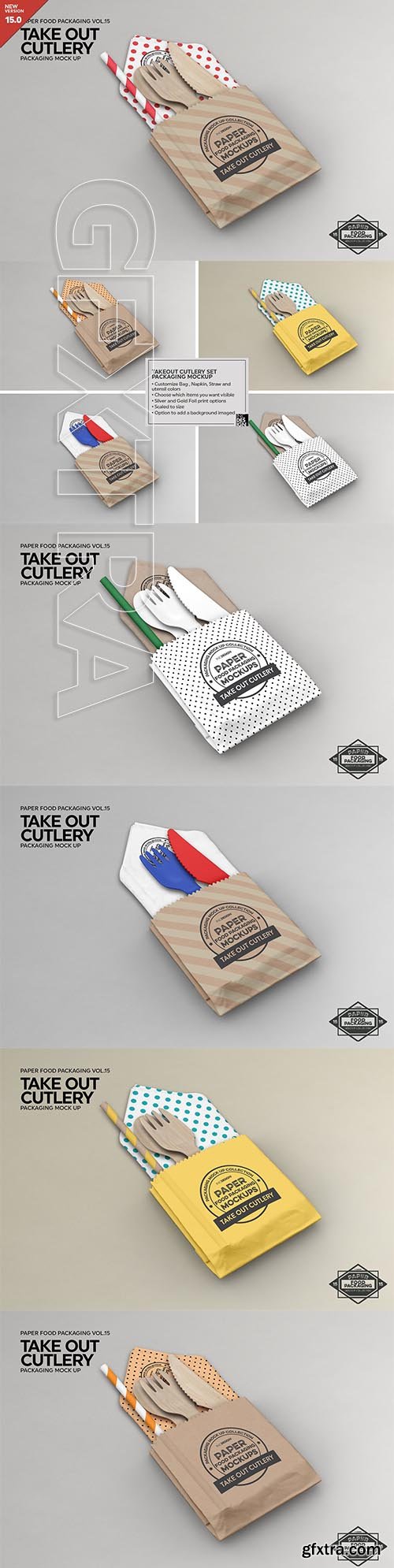 CreativeMarket - Takeout Cutlery Utensil Mockup 3602175