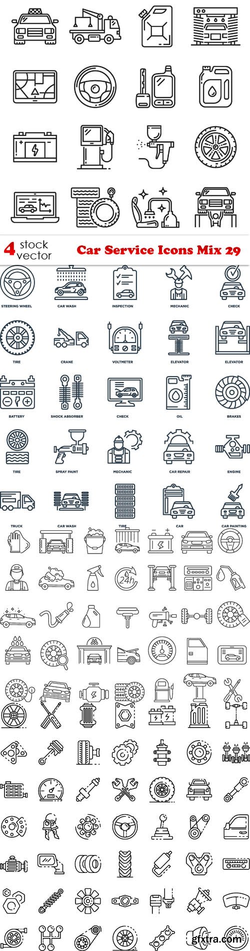 Vectors - Car Service Icons Mix 29
