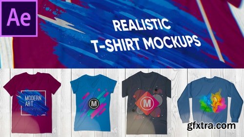 MotionArray Realistic T-Shirt Mockup Pack 200769
