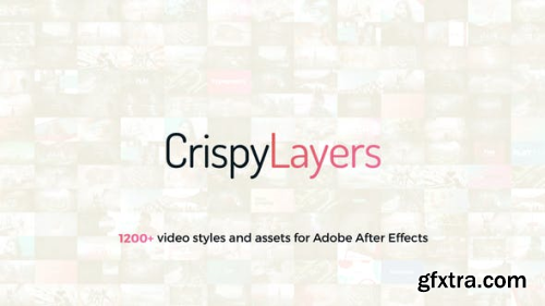 Videohive CrispyLayers 1.0 Graphics Pack - 1200+ Video Presets And Assets 23180240