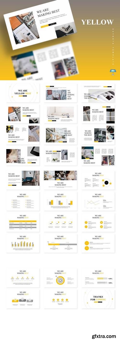 Yellow Concept - Powerpoint, Keynote, Google Sliders Templates