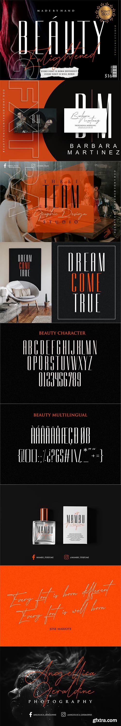 CreativeMarket - Beauty Enlightened New Duo 3611501