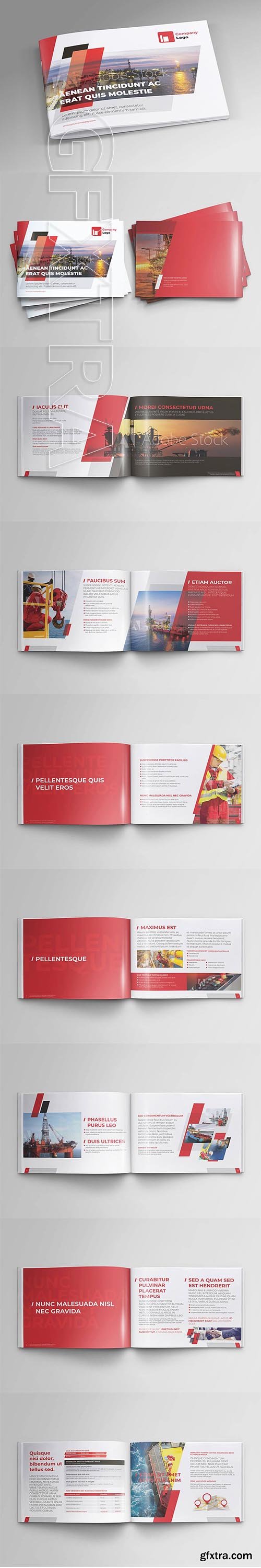 CreativeMarket - Offshore Oil and Gas Booklet Design 3609690