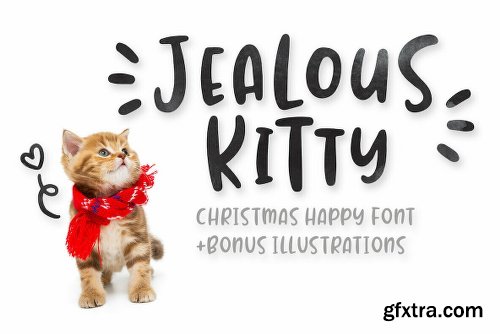 Jealous Kitty Font Family - 3 Fonts