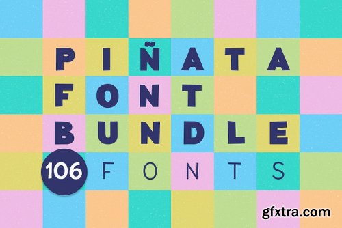 Pinata Font Bundle (106 Fonts)